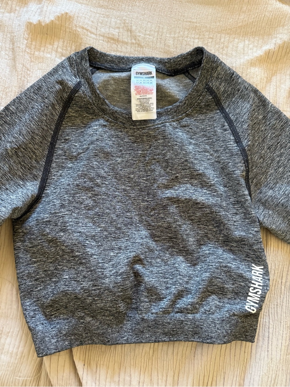 Gymshark Gray Heather Seamless Crop Top
